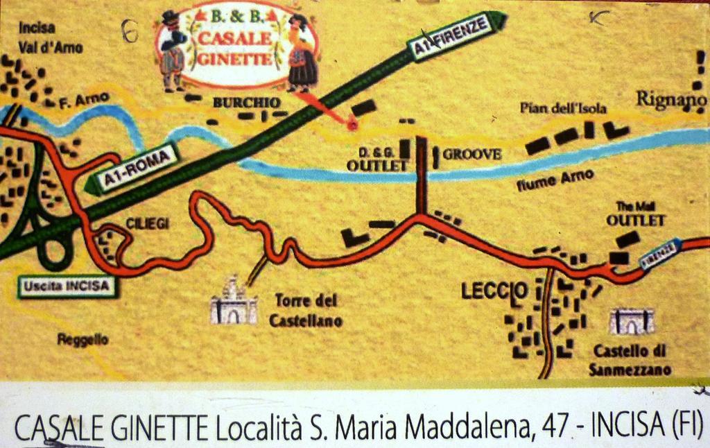 B&B Casale Ginette Incisa in Val d'Arno ภายนอก รูปภาพ